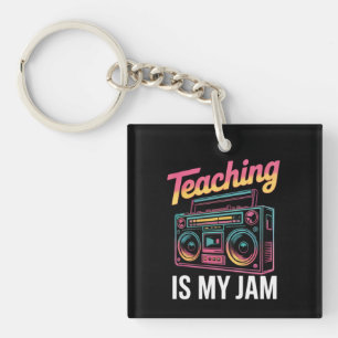 Zurück zur Schule Retro-Unterrichten ist mein Ding Schlüsselanhänger