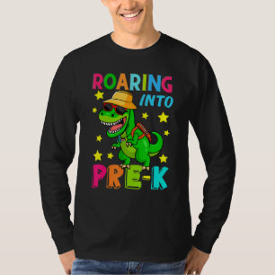 Zurück zur Schule Roaring in Pre-K Dino Dinosaurie T-Shirt