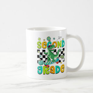 Zurück zur Schule rollt in die 2. Klasse T-Rex Ska Kaffeetasse