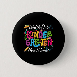Zurück zur Schule, schau mir den Kindergarten an Button
