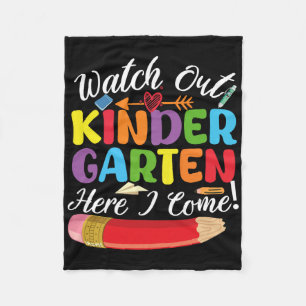 Zurück zur Schule, schau mir den Kindergarten an Fleecedecke