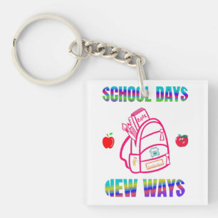 Zurück zur Schule, Schultage - neue Wege Schlüsselanhänger