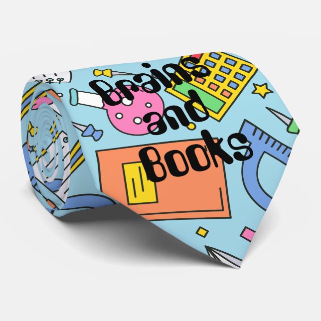 Zurück zur Schule. Schulthema Krawatte (Gerollt)