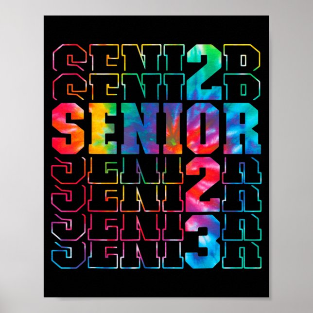 Zurück zur Schule Senior 2023 Abschluss oder erste Poster (Vorne)