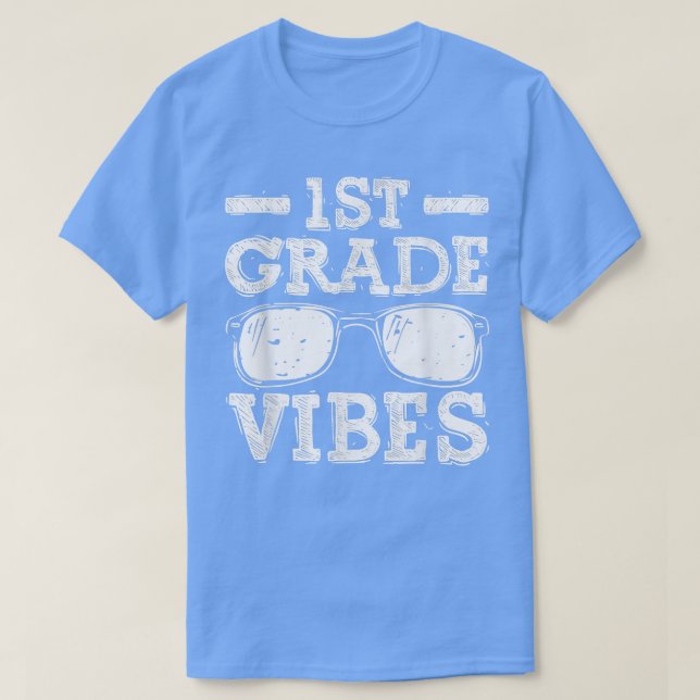 Zurück zur Schule Shirt der ersten Klasse Vibes, e (Design vorne)