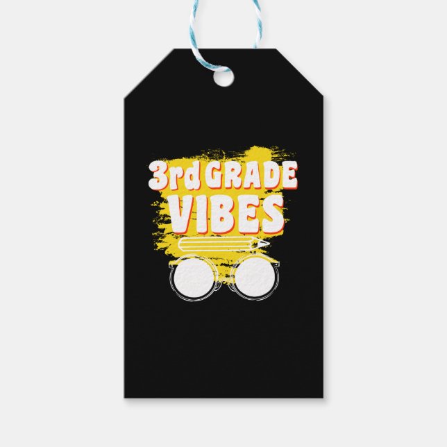 Zurück zur Schule Shirt der zweiten Klasse Geschenkanhänger (Vorderseite)