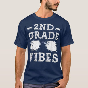 Zurück zur Schule Shirt der zweiten Klasse Vibes,