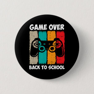 Zurück zur Schule Spaß Spiel Über Lehrer Schüler V Button