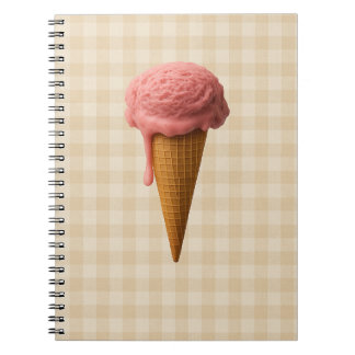 Zurück zur Schule Spiralblock pink und beige Notizblock