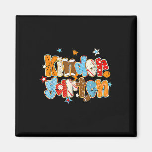 Zurück zur Schule Sport Baseball Basketball Kinder Magnet
