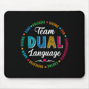 Zurück zur Schule-Squad-Schüler süß zweisprachig Mousepad