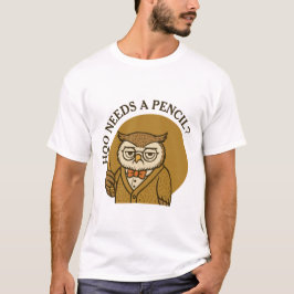 Zurück zur Schule - süße Eule - huu braucht einen T-Shirt