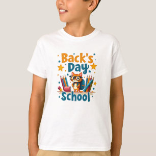 Zurück zur Schule Süße Katze T-Shirt