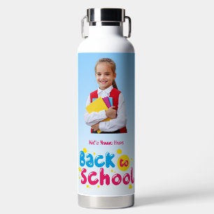 Zurück zur Schule Süße Kinder Schüler Trinkflasche