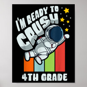 Zurück zur Schule Süßer erster Tag der 4. Klasse A Poster