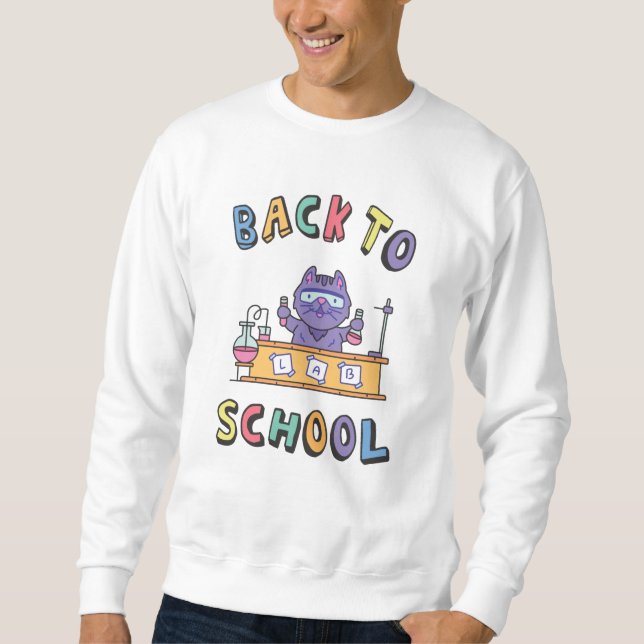 Zurück zur Schule Sweatshirt (Vorderseite)