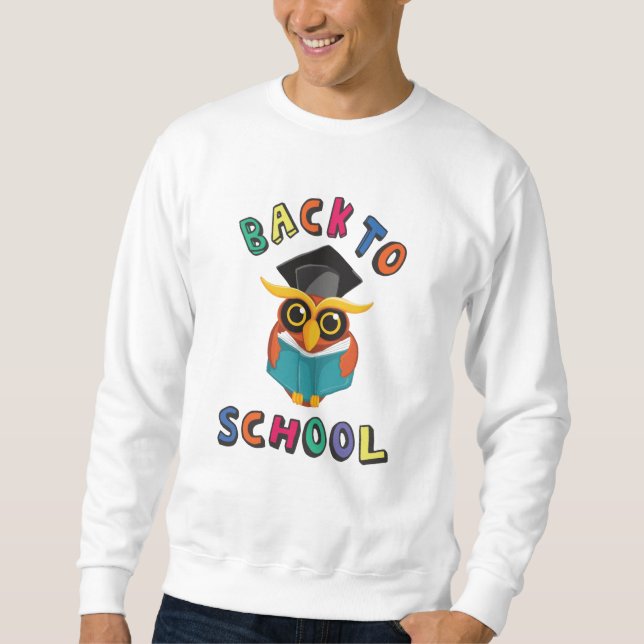 Zurück zur Schule Sweatshirt (Vorderseite)