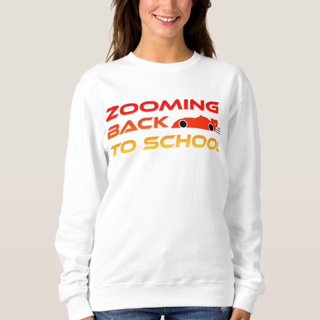 Zurück zur Schule Sweatshirt (Vorderseite)