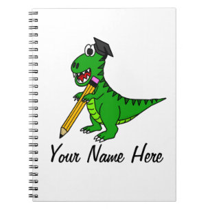 Zurück zur Schule T-Rex Dinosaur Funny Teacher Cus Notizblock