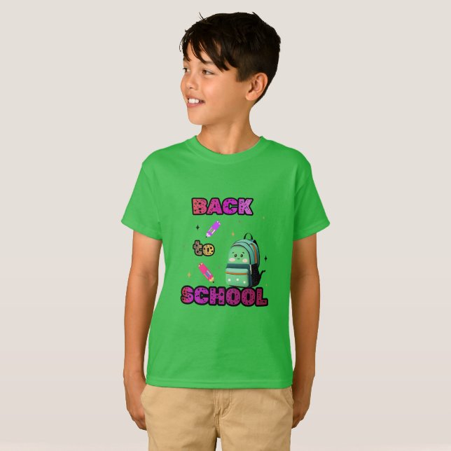 Zurück zur Schule T-Shirt (Vorne ganz)