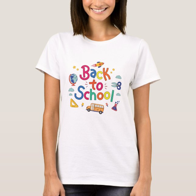 Zurück zur Schule T-Shirt (Vorderseite)