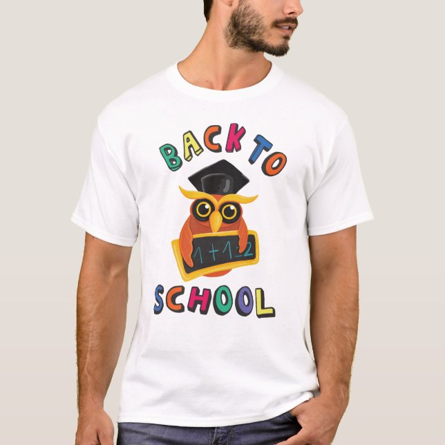 Zurück zur Schule T-Shirt (Vorderseite)