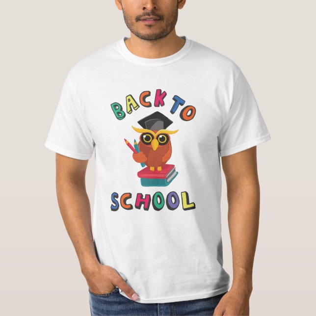 Zurück zur Schule T-Shirt (Vorderseite)