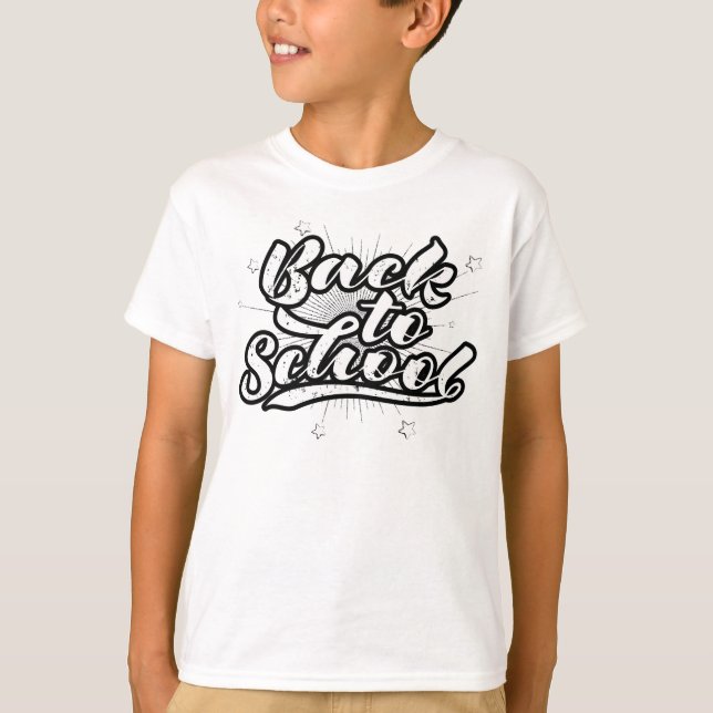 Zurück zur Schule T-Shirt (Vorderseite)