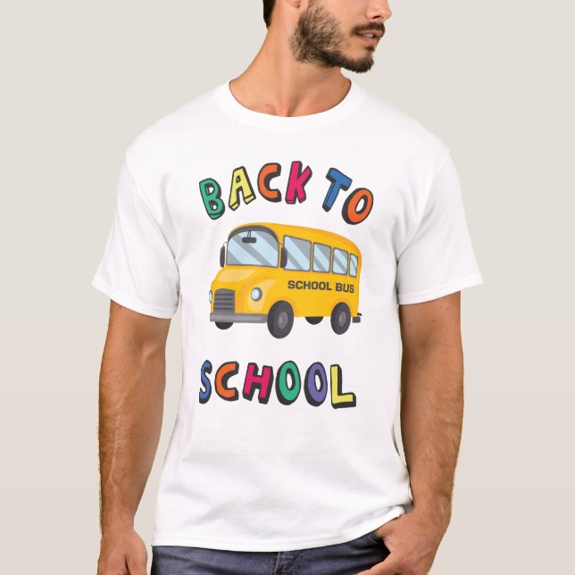 Zurück zur Schule T-Shirt (Vorderseite)