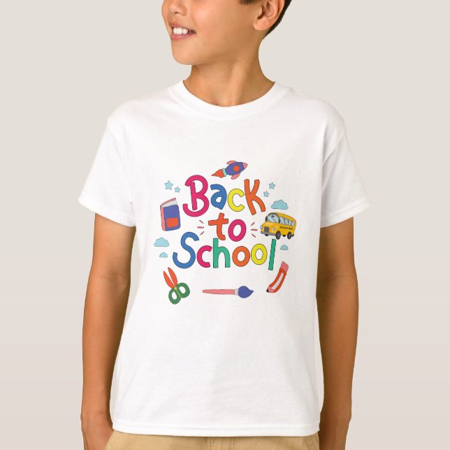 Zurück zur Schule T-Shirt (Vorderseite)