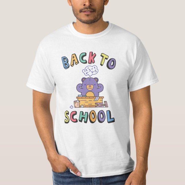 Zurück zur Schule T-Shirt (Vorderseite)