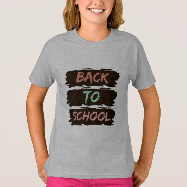 Zurück zur Schule T-Shirt (Vorderseite)