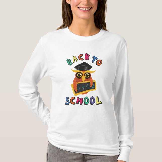 Zurück zur Schule T-Shirt (Vorderseite)