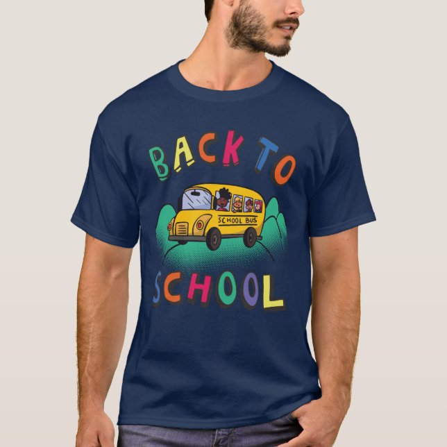Zurück zur Schule T-Shirt (Vorderseite)
