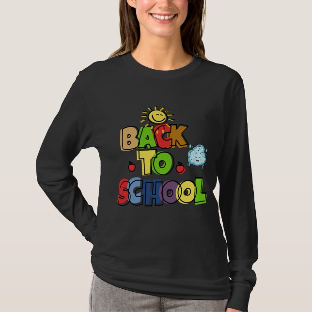 Zurück zur Schule T-Shirt (Vorderseite)