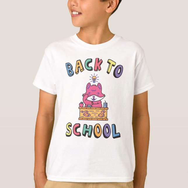 Zurück zur Schule T-Shirt (Vorderseite)