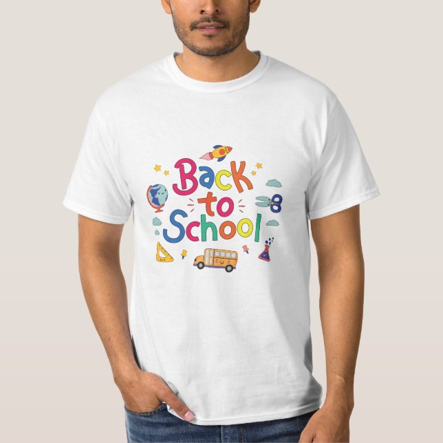 Zurück zur Schule T-Shirt (Vorderseite)