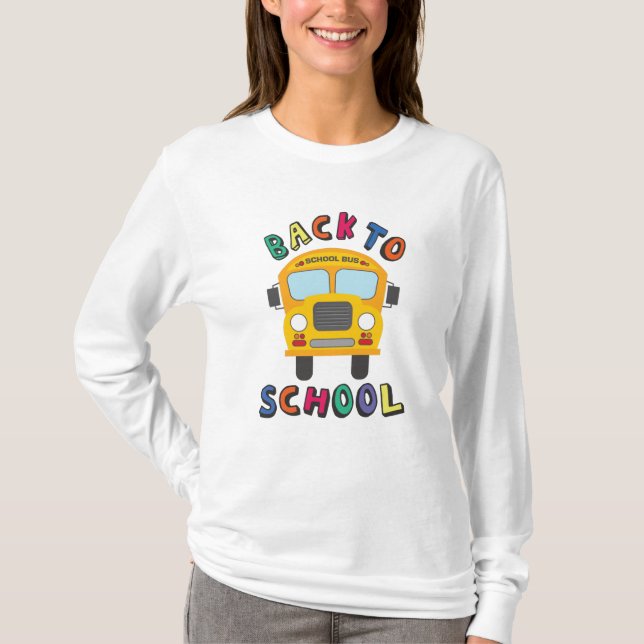 Zurück zur Schule T-Shirt (Vorderseite)