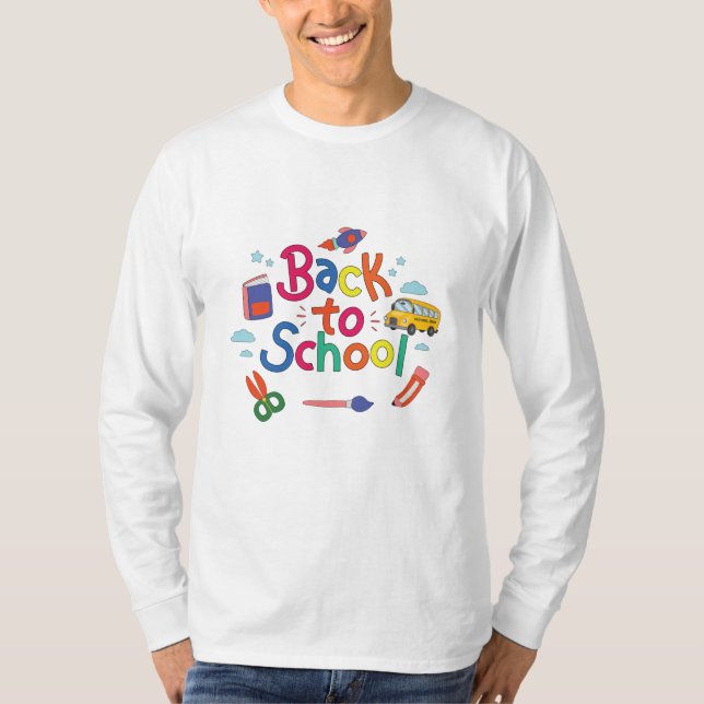 Zurück zur Schule T-Shirt (Vorderseite)