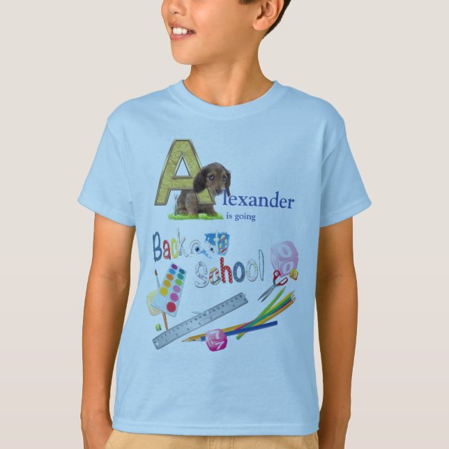 Zurück zur Schule T-Shirt (Vorderseite)
