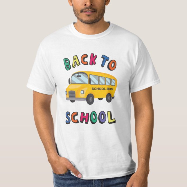 Zurück zur Schule T-Shirt (Vorderseite)