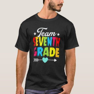 Zurück zur Schule Team Siebte Klasse Lehrer Cute F T-Shirt