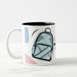 Zurück-zur-Schule-Themenbecher Kaffee Zweifarbige Tasse