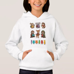 Zurück zur Schule Tiergruppe PNG   Cute Kawaii Tre Hoodie