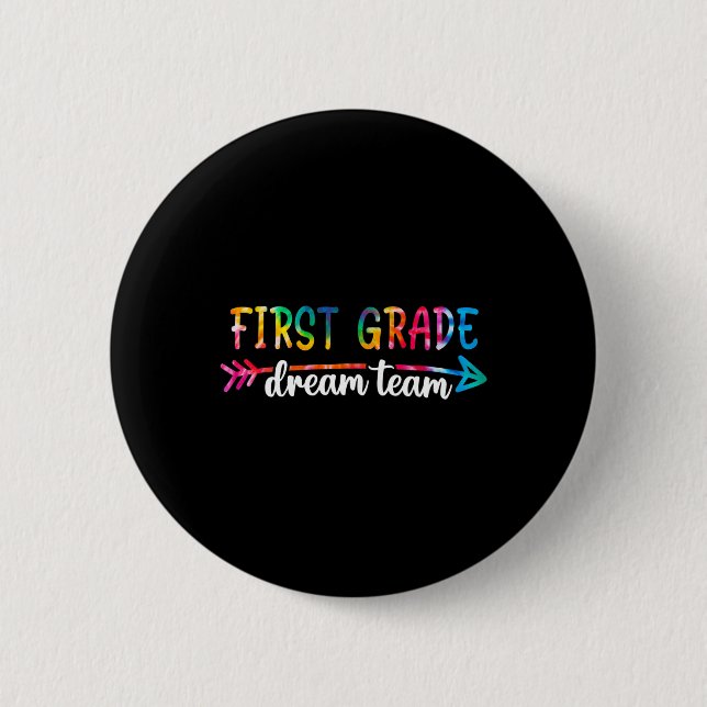 Zurück zur Schule Traumteam Schülerteam Tee Button (Vorderseite)