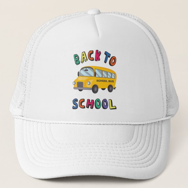 Zurück zur Schule Truckerkappe (Vorderseite)
