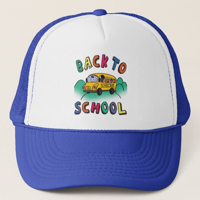 Zurück zur Schule Truckerkappe (Vorderseite)