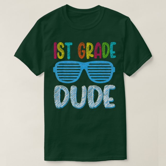 Zurück zur Schule Typ der 1. Klasse T-Shirt (Design vorne)