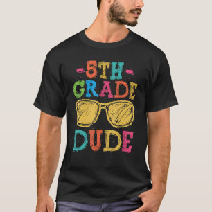 Zurück zur Schule Typ der fünften Klasse Erster Ta T-Shirt