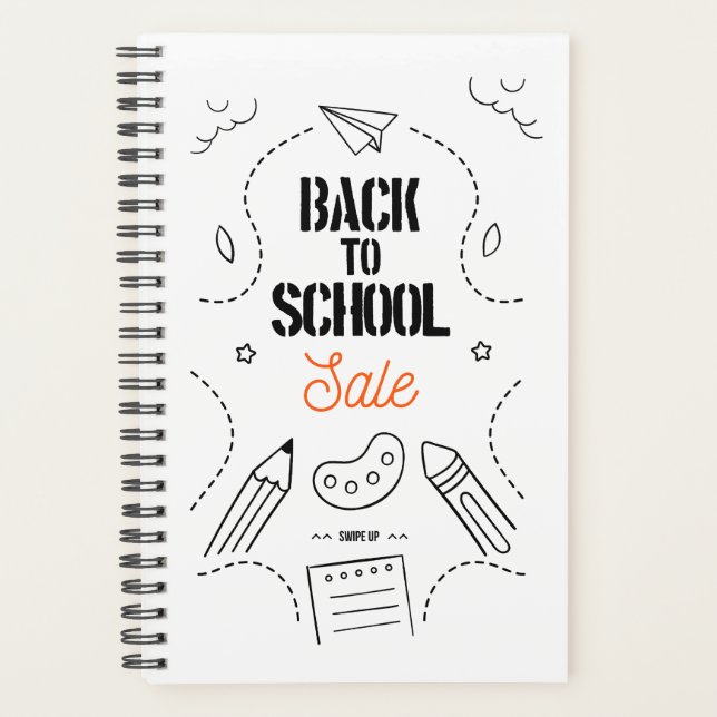 Zurück zur Schule Typografie-Design Planer (Vorderseite)